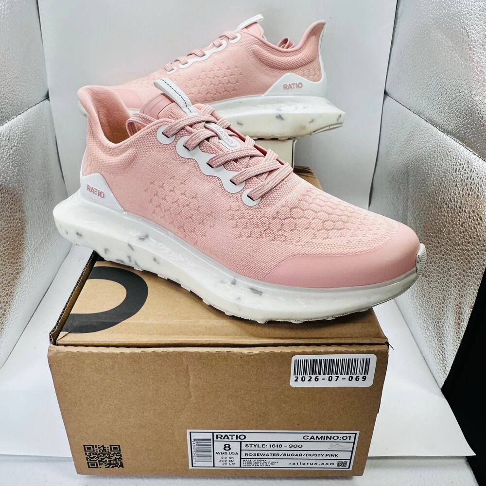 RATIO Camino:01 Running Shoes Pink Rosewater Sugar Rusty | Women's Size 8 US